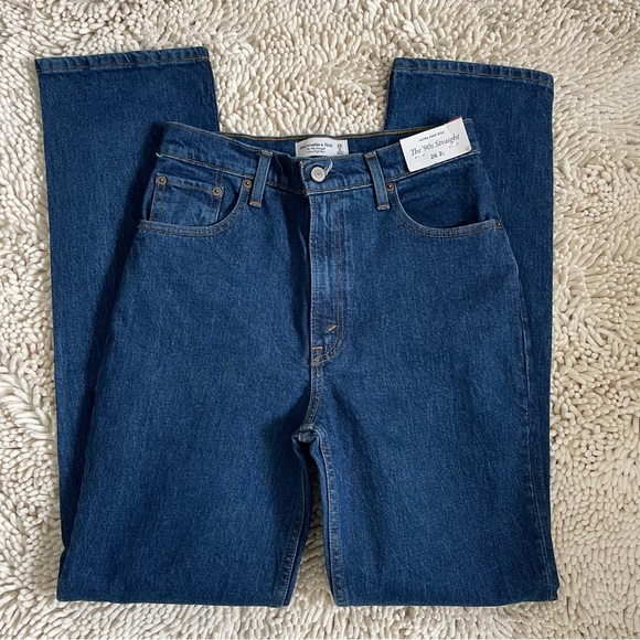 Abercrombie & fitch ultra high rise 90’s straight jean - Picture 2 of 4